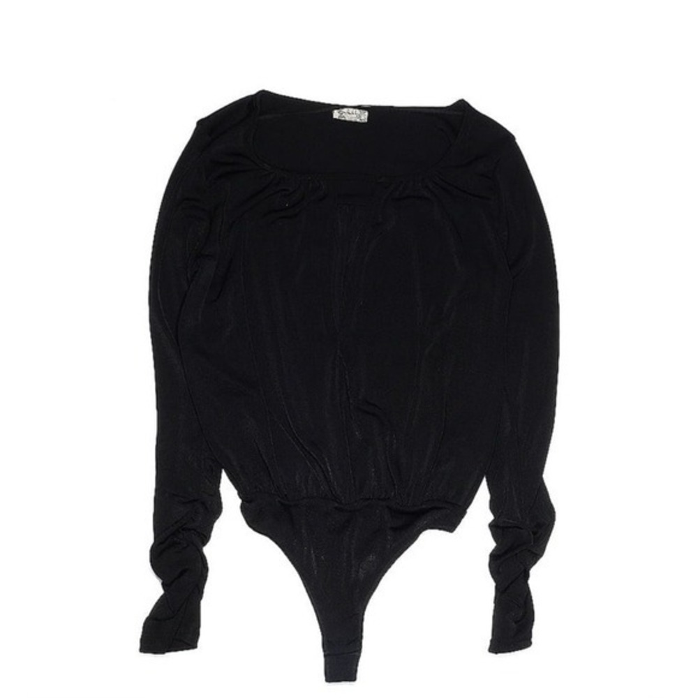 Intimately Free People Black Long Sleeve Bodysuit | Women's XS